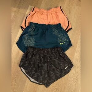 3x Nike Women's Athletic Shorts - Black, Teal, Pink